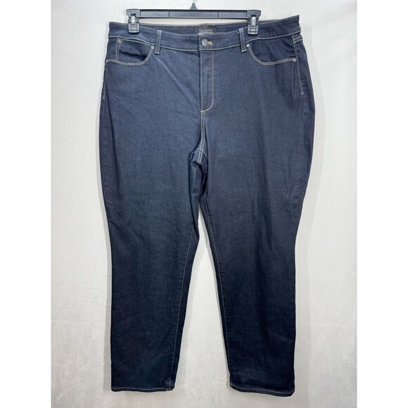 Talbots Flawless Five Pocket Curvy Jeans Womens 18 Straight Leg High Rise Denim - Picture 1 of 9